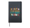 Book Reading It's Not Hoarding If It's Books Hardcover Journal, Black