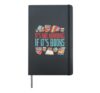 Book Reading Library It's Not Hoarding If It's Books Hardcover Journal, Black