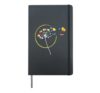 Books Flower I Reading Book Literature Library Flower Hardcover Journal, Black