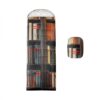 Bookshelf Camping Sleeping Bag,Antique Volume Books 32℉ Sleepings Bags for Adults Kids Teens,Vintage Classic Library Camping Sleeping Bag for 3-4 Season,Dark Brown