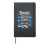 Bookworm Literature Book Saying Reading Writing Lover Quote Hardcover Journal, Black