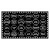 Booooom Jackson Classroom Rug Elementary, Large Classroom Carpet 7'6" x 13'1" Black Preschool Seating Rug Alphabet Rugs for School (Encourage, 7'6" x 13'1")
