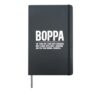 Boppa Definition Boppa Grandfather Boppa Grandpa Hardcover Journal, Black