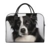 Border Collie Large-capacity Tote Bag, Lightweight Nylon Slip-on Suitcase, Suitable for Short Business Trips.