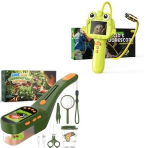 Borescope Camera Toy with 3-in-1 Bug Catcher for Kids