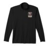 Born for Rock 'N' ROLL Skull with Roses Vintage Music Art Performance Quarter-Zip Top