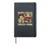 Born To Read Forced To Work Funny Bibliophiles Book Lover Hardcover Journal, Black