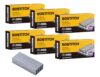 Bostitch Office 30,000 Standard Staples, 1/4" Length, Full Strip Staples, 210/Strip, 5000 Per Box, 6-Pack