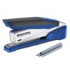 Bostitch Office InPower Spring-Powered Premium Desktop Stapler - One Finger, No Effort, Blue/Silver (1118)