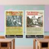 Boston Tea Party, Boston Massacre American Revolution Poster Set — 2 Prints 12x18 Inch US Made