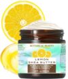 Botanical Beauty LEMON SHEA BUTTER Unrefined Cold Pressed Moisturizing, Energizing 100% Pure Organic Lemon essential Oil in Organic Shea Butter for Face, Body, Skin, Hair (4 Fl Oz - 120 ml)