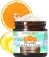 Botanical Beauty ORANGE SHEA BUTTER Unrefined Cold Pressed Moisturizing, Energizing 100% Pure Organic Lemon essential Oil in Organic Shea Butter for Face, Body, Skin, Hair (16 Fl Oz - 480 ml)