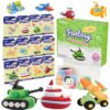Both idea Air Dry Clay Air Kit Dry Modeling Set for 3-12 Kids Air Foam Tools DIY Clay Crafts, Air Dry Arts Clay Kits Modeling Clay Kit, Craft for Boys Classroom Birthday Party Toys