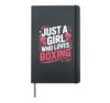 Boxing Just A Girl Who Loves Boxing Hardcover Journal, Black