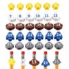 BOXOB 30pcs Reusable Numbered Pencil Toppers 1-30 for Teachers