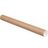 Box USA Mailing Tubes with Caps, 2 Inch x 12"L, 50-Pack | Cardboard Tube Mailer for Poster Box, Blueprint, Teachers, Artwork, Long Art Holder, 2x12 Kraft, P2012K