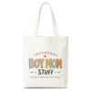 Boy Mom Stuff Canvas Tote Bag for Women, Large Capacity Shoulder Handbag