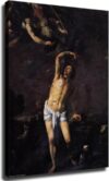 BQWUYFPLRZMJ Pedro De Orrente Capilla De San Sebastián Mártir Poster Picture Art Print Canvas Wall Home Living Room Decor Classroom Kitchen Bedroom Aesthetics Decoration (08x12inch Unframed)