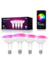 BR30 Smart Light Bulbs,E26 RGBTW Color Changing,LED Flood Light Bulbs,4Pack