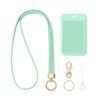 Braided Stretchy Lanyard for ID Badges and Keys (Mint Green)