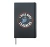 Braille Teacher Literacy Alphabet Learning Disability Hardcover Journal, Black
