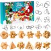 Brain Teaser Advent Calendar 2026, Christmas Countdown for Kids