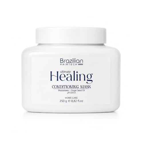 Brazilian Hairtech Ultimate Healing Conditioner & Hair Mask | Deep Moisturizing Conditioner for Dry, Damaged & Chemically Treated Hair | Professional Salon Formula | 8.45 fl oz