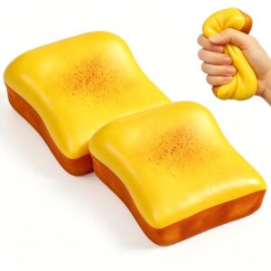 Bread Butter Squishy 2 Pack, Slow Rising Stress Relief Fidget Toy