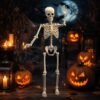 breesky Life Size Skeleton for Halloween: 5.4ft Realistic Human Skeleton