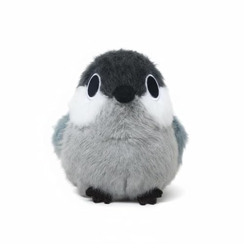 BreezeTrading Bird Doll Stuffed Animal Toy Embroidered Weighted Base Polyester Filling Short Material Soothing Comfort Decorative Companion Suitable for Children Girls Gift Home, Great Tit