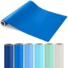 Breling 6 Roll Bulletin Board Paper, 16inch x 40ft Fade Resistant Construction Craft Paper Bulk for Classroom Bulletin Boards Decor School Office Teacher Crafts(Blue)