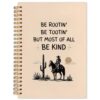 BRGYRS Western Cowboy Inspirational Spiral Notebook Journal 5.5x8.3Inch