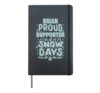 Brian Supporter Of Snow Days Brian Christmas Winter Holiday Hardcover Journal, Black