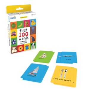 Briarpatch, First 100 Words Matching Card Game, Based On Board Books By Roger Priddy, Preschool Learning for Kids