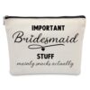 Bridesmaid Makeup Bag Bridesmaid Gifts for Wedding Day Bachelorette Party