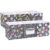 BrightRow 6 Pcs 11 Inch Composition Notebook Cube Storage Bins Collapsible Storage Organizer with Handles Fabric Container Baskets for Closet Clothes Toys Book Room Home Organization