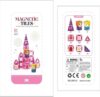 BrilliPlay Magnetic Tiles Pink Princess Castle Set, 28 PCS, Ages 3+