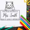 British Shorthair Cat This Book Belongs to Stamp, Duo Hand Mount