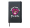 Brittany Spaniel Dog Grandma Valentine’s Day Design Hardcover Journal, Black