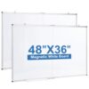Briwooody 2 Sets Magnetic Whiteboard Dry Erase 60 x 36 Inch