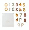 Brooklyn Neutral Boho Aesthetic Silicone Magnetic Numbers 20 Piece Play Set- Non-Toxic Toddler Magnets for Kids, Modern Neutral Educational Math Toys, Number Magnets for Classroom & Playroom