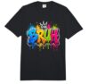 Bruh Colorful Graffiti Dripping Paint Street Art Comfort Colors Adult Heavyweight T-Shirt