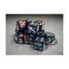 Brushed Dark Side Dice: 16mm Blue D6 (12 Dice) by Chessex