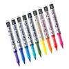 Brush Tip Ceramic Markers, 12 Shade Paint Pen Collection for Pottery Design, Window Glass Drawing, Acrylic Art, Direct Format Ceramic Paint Markers Brush Tip Pottery Painting Glass Acrylic