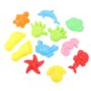 BSTiltion 12Pcs Colorful Sand Set for Beach Play Fun with Safe ABS Material