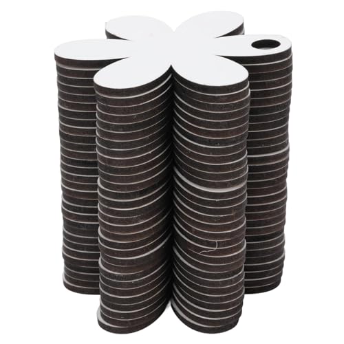 BSTiltion 30PCS Customizable Cup Blank Name Plates with Excellent Medium Density Fiberboard for Vibrant Designs, Easy to Attach for Tumblers, Good Gift Idea for Friends and Family, 3.27in Diameter