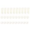 BSTiltion 30pcs Paper Clips, Sturdy Metal, Heart,