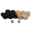 BSTiltion 32Pcs Exquisite Draughts & Checkers & Backgammon Chess Pieces