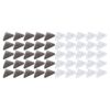 BSTiltion 50pcs Transparent Plastic Paper Clips Exquisite Clips for Books