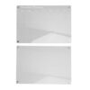 BSTiltion Acrylic Clear Monthly Calendar and Memo Board Set with 6 Vivid Markers, Easy Erase for Fridge Planning, 15.7x11.8in Boards for Home Office